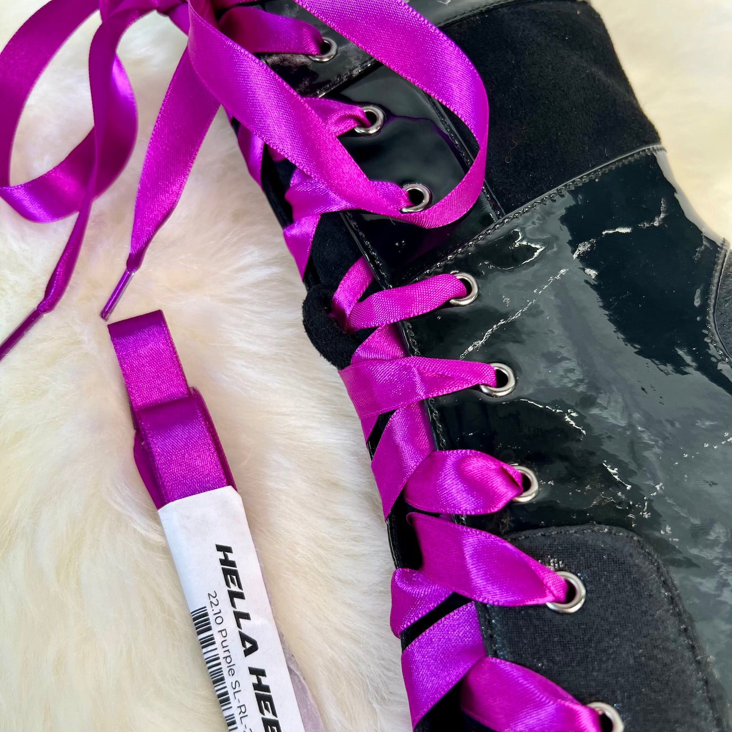 Ribbon Laces Short - Mulitple Colours