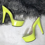 Rhylie Classic Stiletto - Gloss - 6 INCH, stripper shoe, stripper heel, pole heel, not a pleaser, platform, dancer, pole dance, floor work
