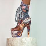 Stairway to Heaven - 7 INCH, stripper shoe, stripper heel, pole heel, not a pleaser, platform, dancer, pole dance, floor work