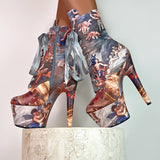 Stairway to Heaven - 7 INCH, stripper shoe, stripper heel, pole heel, not a pleaser, platform, dancer, pole dance, floor work