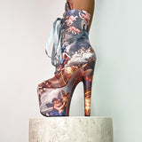 Stairway to Heaven Open Toe - 8 INCH, stripper shoe, stripper heel, pole heel, not a pleaser, platform, dancer, pole dance, floor work