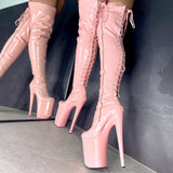 LipKit Thicc Thigh High - Candy Shop - 9 INCH, stripper shoe, stripper heel, pole heel, not a pleaser, platform, dancer, pole dance, floor work