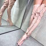 LipKit Thigh High - Dream On - 7 INCH, stripper shoe, stripper heel, pole heel, not a pleaser, platform, dancer, pole dance, floor work