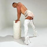 Faith Thigh High - Thicc - 8 INCH, stripper shoe, stripper heel, pole heel, not a pleaser, platform, dancer, pole dance, floor work