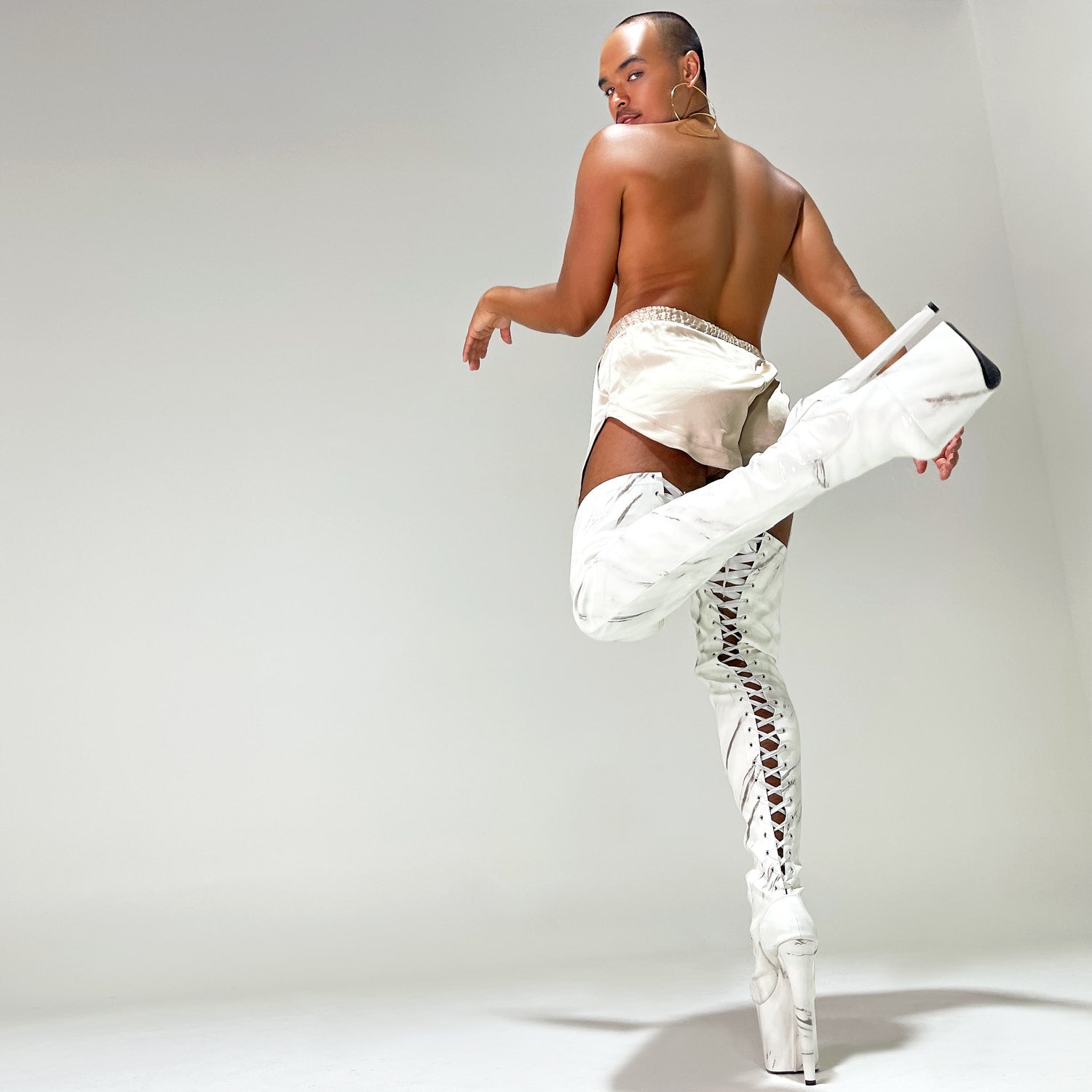 Faith Thigh High - Thicc - 8 INCH, stripper shoe, stripper heel, pole heel, not a pleaser, platform, dancer, pole dance, floor work