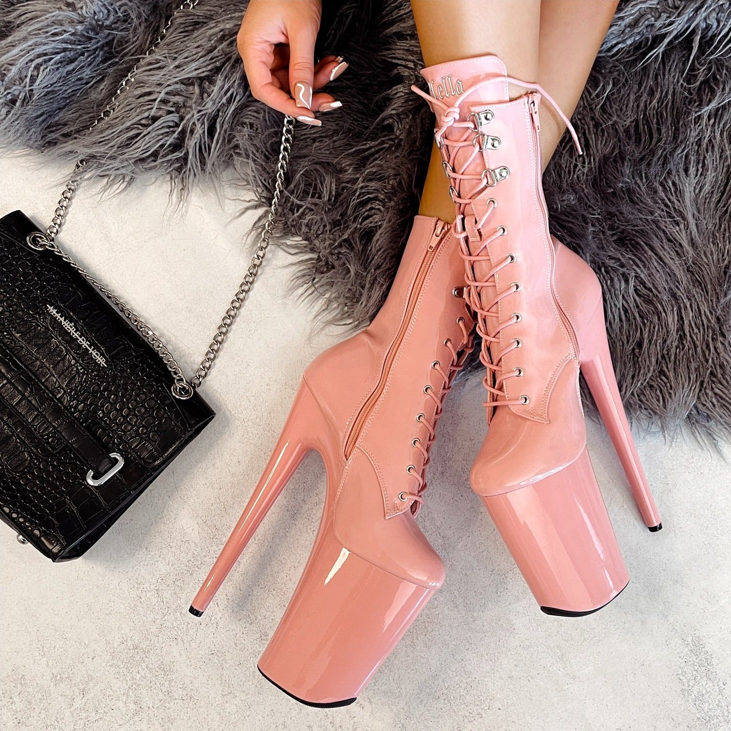 LipKit Boot - Candy Shop - 9 INCH, stripper shoe, stripper heel, pole heel, not a pleaser, platform, dancer, pole dance, floor work