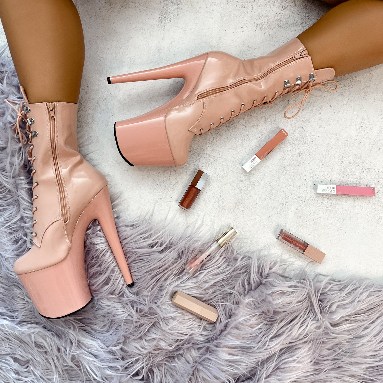 LipKit Boot - Dream On - 8 INCH, stripper shoe, stripper heel, pole heel, not a pleaser, platform, dancer, pole dance, floor work
