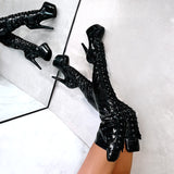 Glitterati Thigh High - Sin City - 7 INCH