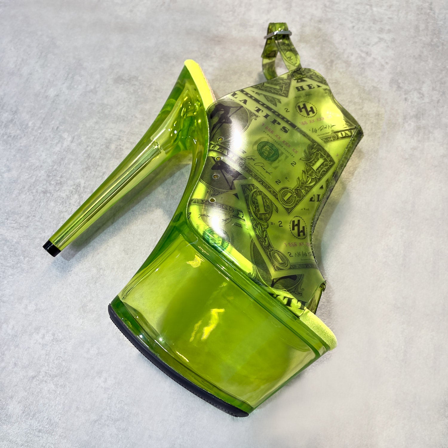Dancing Dollar$ Stiletto - Tequila & Lime - 7 INCH