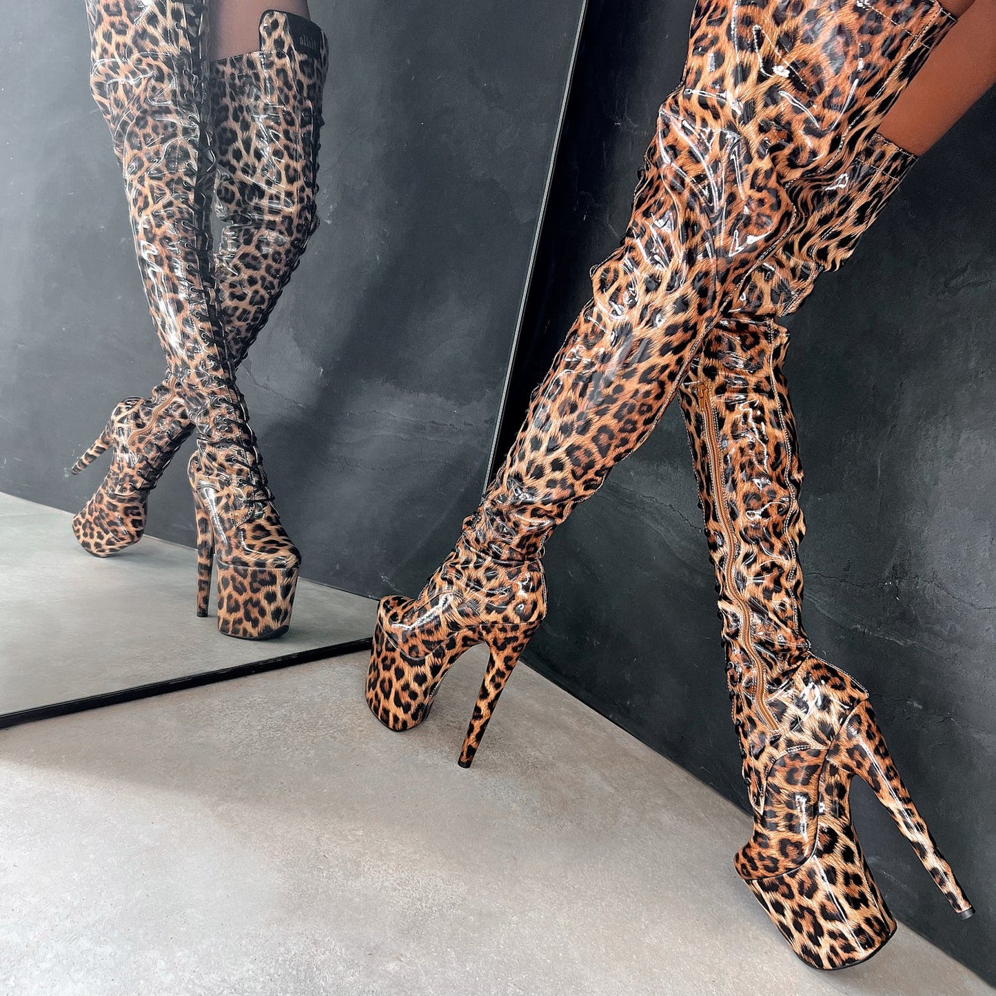 Leopard Thigh High - 8 INCH - Limited Edition