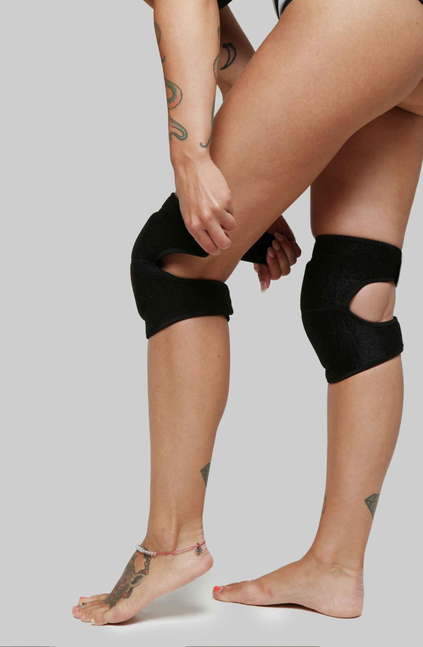 Velcro Knee pads, black, floor work, Knee Pads